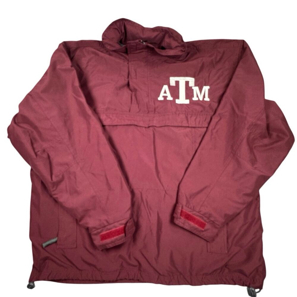 Texas A&M Windbreaker Pullover Anorak Hooded Jacket Medium